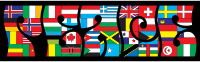 International Peace Typography With Background