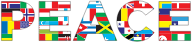 International Peace Typography Mark II With Stroke