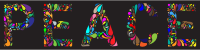 Prismatic Peace Typography