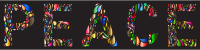 Prismatic Peace Typography 4