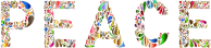 Prismatic Peace Typography 4 Variation 2 No Background