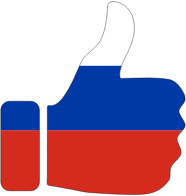 Thumbs Up Russia With Stroke