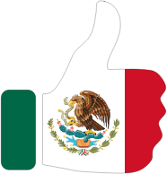 Thumbs Up Mexico With Stroke
