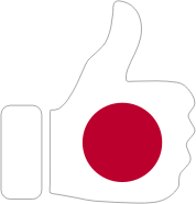Thumbs Up Japan With Stroke