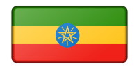 Flag of Ethiopia (bevelled)