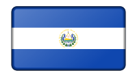 Flag of El Salvador (bevelled)