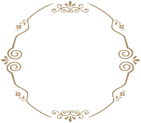 Round decorative vintage frame