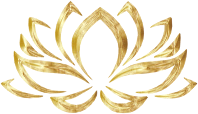Goldenized Lotus Flower
