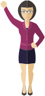 Flat Shaded Business Woman 2