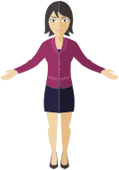 Flat Shaded Business Woman 4
