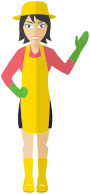 Flat Shaded Fashion Woman