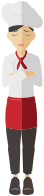 Flat Shaded Female Chef 2