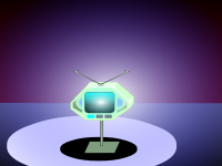 A012: A danger TV is put into the box again. (Animation)