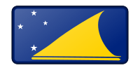 Flag of Tokelau (bevelled)