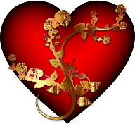 Golden Rose Heart Enhanced 2