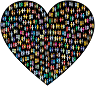 Prismatic Human Cooperation Heart 2