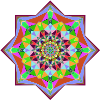 Prismatic Geometric Flower 2