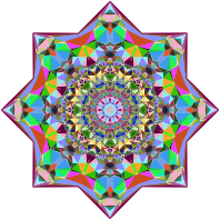 Prismatic Geometric Flower 3