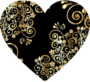 Prismatic Floral Flourish Heart 6