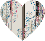 Prismatic Floral Flourish Heart 11