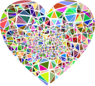 Low Poly Shattered Heart