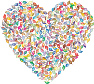 Prismatic Green Heart 2 No Background