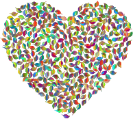 Prismatic Green Heart 4 No Background