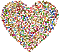 Prismatic Green Heart 5 No Background