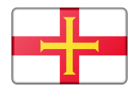 Flag of Guernsey (bevelled)