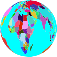 Colorful World Globe