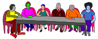 Meeting Table - colorful