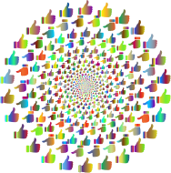 Prismatic Thumbs Up Vortex 3 No Background