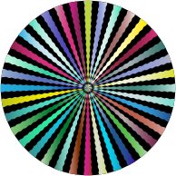 Prismatic Organic Sunburst
