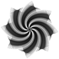 Abstract Line Art Cyclone