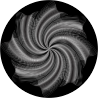 Prismatic Abstract Line Art Cyclone 2