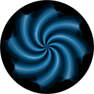 Prismatic Abstract Line Art Cyclone 3