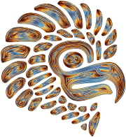 Prismatic Stylized Mexican Eagle Silhouette 9