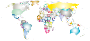 Prismatic World Map 3