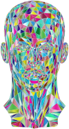 Prismatic Low Poly Female Head 2 Variation 2