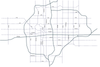 Street map of Wichita Kansas