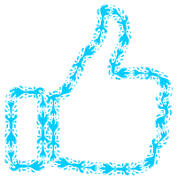 Thumbs Up Aqua Variation 2