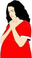 Pregnant Woman Praying