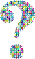 Prismatic Confetti Question Mark 3