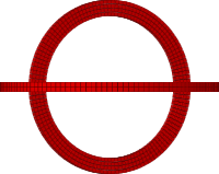 2 rings made out of boxes