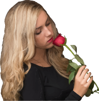 Girl with rose