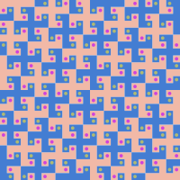 Swastika tessellation 2 (colour)