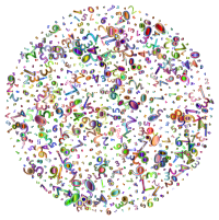 Prismatic Random Numbers Cloud 3 No Background