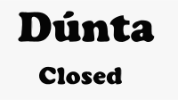 Shop sign Closed sign
