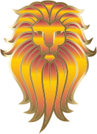 Chromatic Lion Face Tattoo 3 No Background