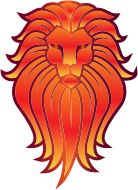 Chromatic Lion Face Tattoo 5 No Background